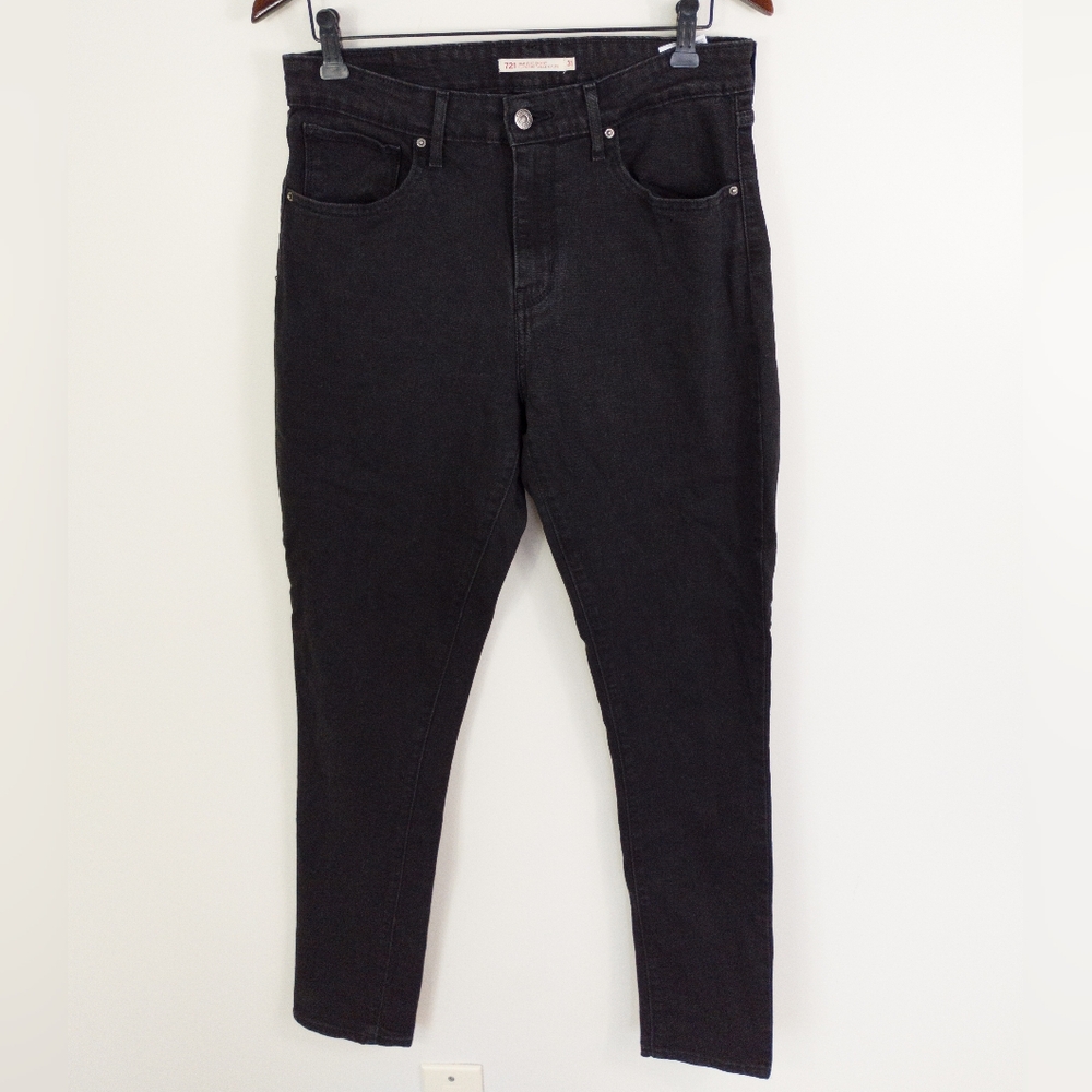 Levi's 721 High Rise Skinny Jeans Soft Black 31